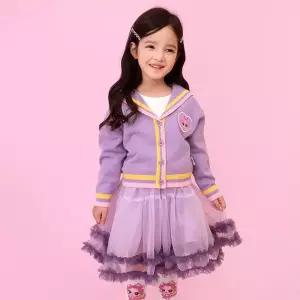 [레노마]티니핑 여아 오로라핑 카라 가디건 원피스세트VI 0F36W48155