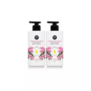 온더바디 플라워 바디로션 체리블라썸 400ml 2개