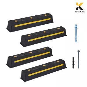 1세트(4개) 국산 고무 카스토퍼 K2 주차블럭 6kg / 750x150x120