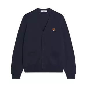 [메종 키츠네] FW25 남성 폭스헤드 메리노 가디건 PM00501KT1181 0413