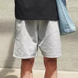면 5부 허리밴딩 데일리 팬츠 무지 반바지 남성