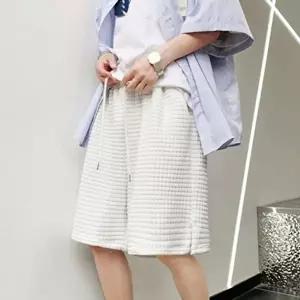 엠보반바지 여름 와플반바지 루즈핏 5부 팬츠 허리밴딩 반바지