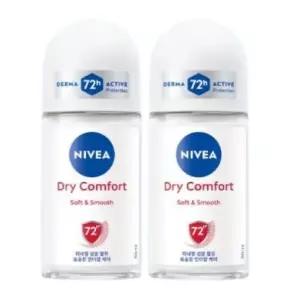 니베아 데오드란트 롤온 드라이 컴포트 50ml, 2개
