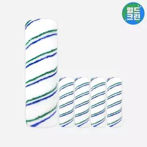 [월드크린] 이지 페인트 롤러 리필 9호 225mm 5p 도배 셀프 보수 인테리어 미장 도구