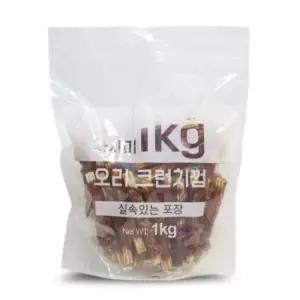 테비사사미 오리 크런치껌1kg오리껌 크런치껌 오리크런치껌 강아지껌 개껌