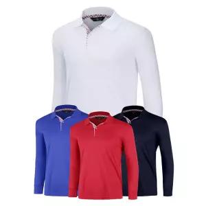 [파파브로]남성 간절기 넥 립커프 긴팔 티셔츠 LM-KAA-Q002