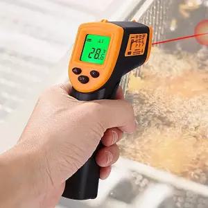 하니비 요리 적외선 캥거 적외선온도계 -50-600도 고온 비접촉식 온도계 생활