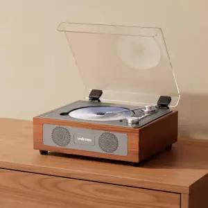 엔틱 레트로 블루투스 휴대용 무선 CD 스피커 플레이어