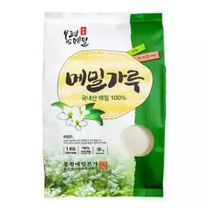 국내산 메밀로 만든 봉평 메밀가루 1kg 100% 순메밀