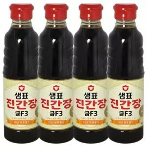 샘표 진간장 금F-3 500ml x 4개