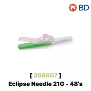 BD 베큐테이너 이클립스 니들 ECLIPSE NEEDLE 368607 21G 48개