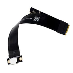 SSD 그래픽 카드용 M.2 NVME-Oculink 4i 연장 케이블 M 키-SFF-8612 어댑터 PCIe 4.0 Gen4 케이블(데스크탑