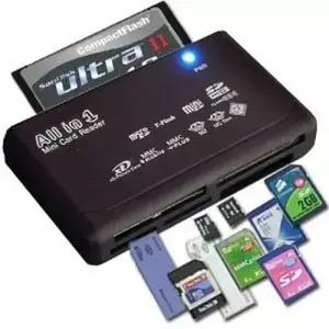 하나의 메모리 카드 리더기의 21가지 기능 USB 외부 미니 SDHC M2 RS MMC XD CF SD TF MS 케이블 추가