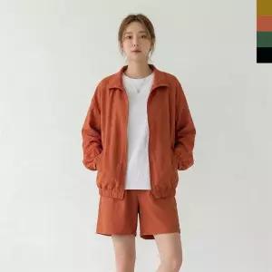 여성 시어서커 쿨 아우터 썸머 바람막이 자켓 점퍼
