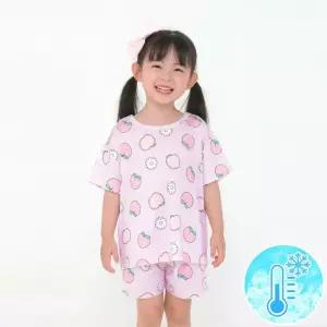 (쿨링내의)피치 엉뚱 쿨링 상하 세트 여름 유아 내의 실내복 잠옷 내복