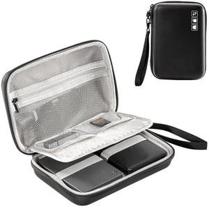 PROCASE 하드 드라이브 케이스 FOR CANVIO BASICS WESTERN DIGITAL WD ELEMENTS MY PASSPORT SEAGATE PORTABLE BACKUP PLUS SLIM 1TB 2TB 3TB 4TB USB 2.5 2개의 드라이브용 휴대용 외장 - 검정색