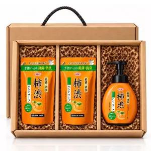 SOC 일본 카키시부 단감 핸드워시 선물세트 본품 250ml 리필 200ml 2개
