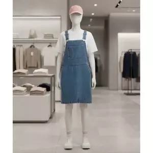 [스노우피크] snowpeak APPAREL 데님 오버롤 원피스 S25ZWFOP77 Blue 388692