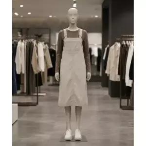 [스노우피크] snowpeak APPAREL 클랜드 오버롤 원피스 S26ZWDOP11 Light Beige 388698