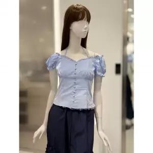 한정수량 (에고이스트)홀터넥 러플 블라우스ES2OBL57 2852450