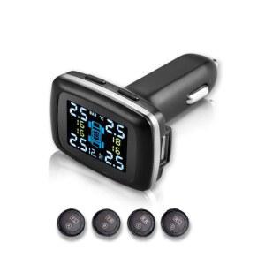 시거잭 타이어 공기압 측정 센서 외장형 TPMS 모니터링