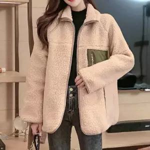 여자 양털 양면 자켓 겨울 아우터 데일리 스타일