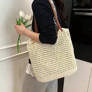 라탄백 숄더백 네트백 그물가방 여성 시스루 여름 데일리