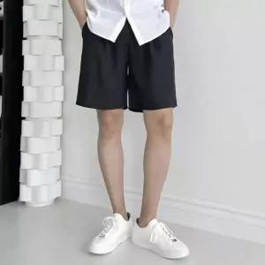 남자여름바지 뒷포켓 핏 린넨 시원한바지 밴딩 좋은 반바지 시원한 양쪽포켓 여름 슬림한 투턱 남자