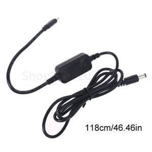 USB C PD 유형 남성-12V 20V 5.5x2.1mm 남성 스텝 업 전원 공급 장치 케이블 Wifi 라우터 LED 라이트 CCTV