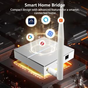 안테나가 있는 AVATTO Tuya ZigBee 게이트웨이 스마트 브리지 유선 메쉬 허브 홈 자동화 알렉사 및 구글