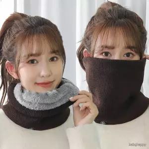 따뜻한 니트 털안감 넥워머 남녀공용 보온 목도리 겨울 방한 스포츠 스누드