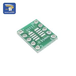 10pcs SOT23 MSOP10-DIP 전송 보드 DIP 핀 피치 어댑터 0.5mm/0.95mm ~ 2.54mm PCB