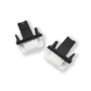 2Pcs 자동차 LED 라이센스 번호 플레이트 라이트 시트로엥 C3 C4 C5 Berlingo Saxo Xsara Picasso For Peu