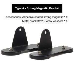 2Pcs D66mm 자동차 지붕 강력한 자기 홀더 자료 SUV 트럭에 대 한 LED 라이트 바 브래킷 마운트 외관 Offr