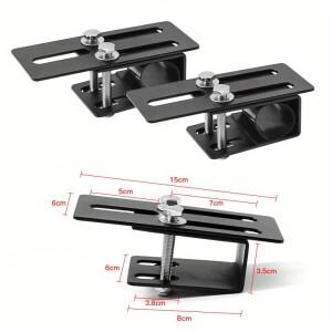1Pc 범용 Led 라이트 바 루프 랙 마운트 브래킷 - 내구성이 뛰어난 철, Suv 및 오프로드 차량용 드릴 설치