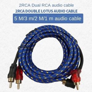 자동차 순수 구리 오디오 케이블 시스템 수정 서브우퍼 증폭기 2 RCA - 와이어 신호