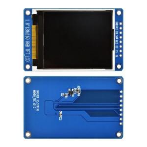 1.8 인치 풀 컬러 128x160 SPI TFT LCD 디스플레이 모듈 ST7735S 3.3V Arduino 용 OLED 전원 공급 장치 교