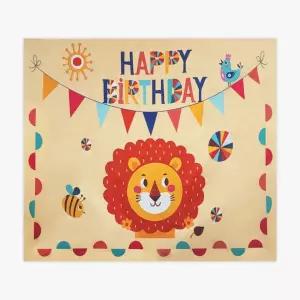 포스터 대형 친구들 생일축하 패브릭