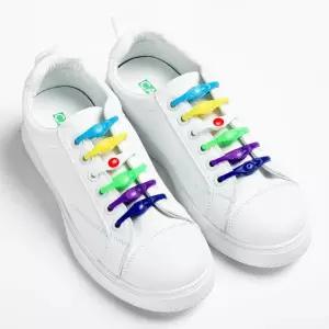 운동화끈 12P 실리콘 슈링 고무줄 무매듭 슈즈타이 신발끈 매듭없는