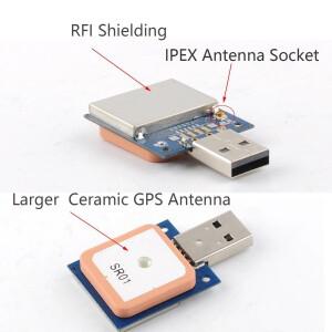 아두이노 픽스호크 비행 제어용 리시버 네비게이션, USB GPS 모듈, M8N 안테나, IPX-SMA 케이블, Beidou G