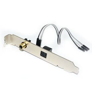 CIRMECH 24BIT192KHz SPDIF 도터 카드 광섬유 동축 디지털 사운드 범용 마더보드용 배플 DAC DTS 디코더