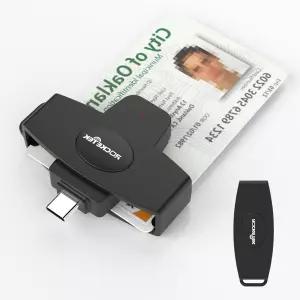 USB C DOD 군용 공용 액세스 CAC 스마트 카드 리더기 및 SIM ID Mac Os Windows Linux와 호환
