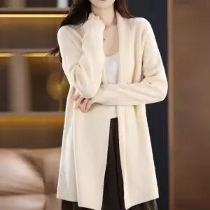노버튼 베이직 숄 가디건 무지 숄넥 도톰 여성 의류 가을 아우터 간절 기아