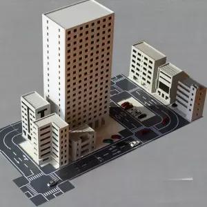 아파트 모형 미니어처 건물 인테리어 선물 전시 하우스 수집 기념 기본 도시 모델