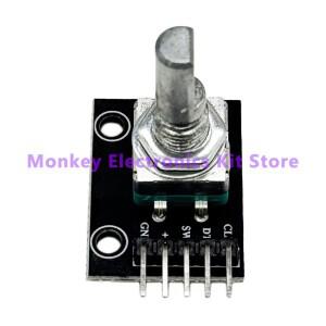 1~8 PCS KY-040 360도 로터리 엔코더 모듈 (노브 캡 포함) 5V 브릭 센서 스위치 개발 보드 (R3
