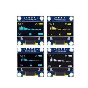 0.96 인치 IIC SPI 직렬 7/4Pin 흰색/파란색/노란색 OLED 디스플레이 모듈 SSD1306 12864 Arduino 용 LCD