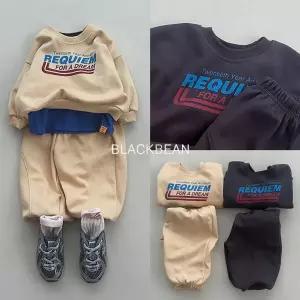 블랙빈 픽시 베베세트 2color 26베이비 맘 가을 겨울 상하세트 셋업코디