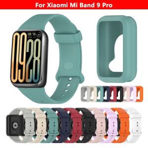 Xiaomi 스마트 밴드 9 프로 팔찌 스포츠 스트랩 액세서리에 대한  실리콘 Mi Band Pro 범퍼 시계 Correa