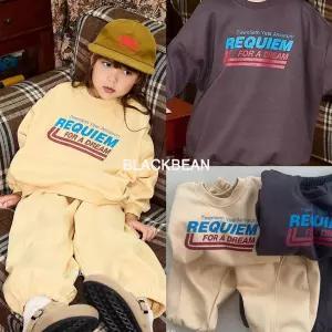 블랙빈 픽시세트 S~XL 26유아 키즈 맘 가을 겨울 상하세트 셋업코디