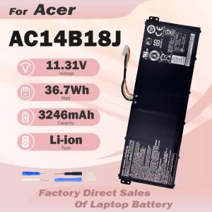AC14B18J 노트북 배터리 Acer Aspire V3-112 ES1-711 TravelMate B115-M P236-M B116용